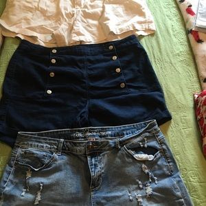 3 for 1 denim shorts!